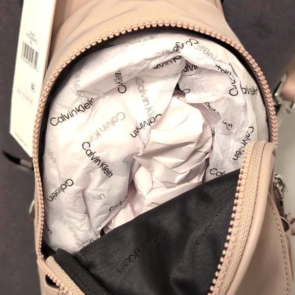 NWT $168 Calvin Klein Shay Nylon Top Buckle Sling Bag main image 5
